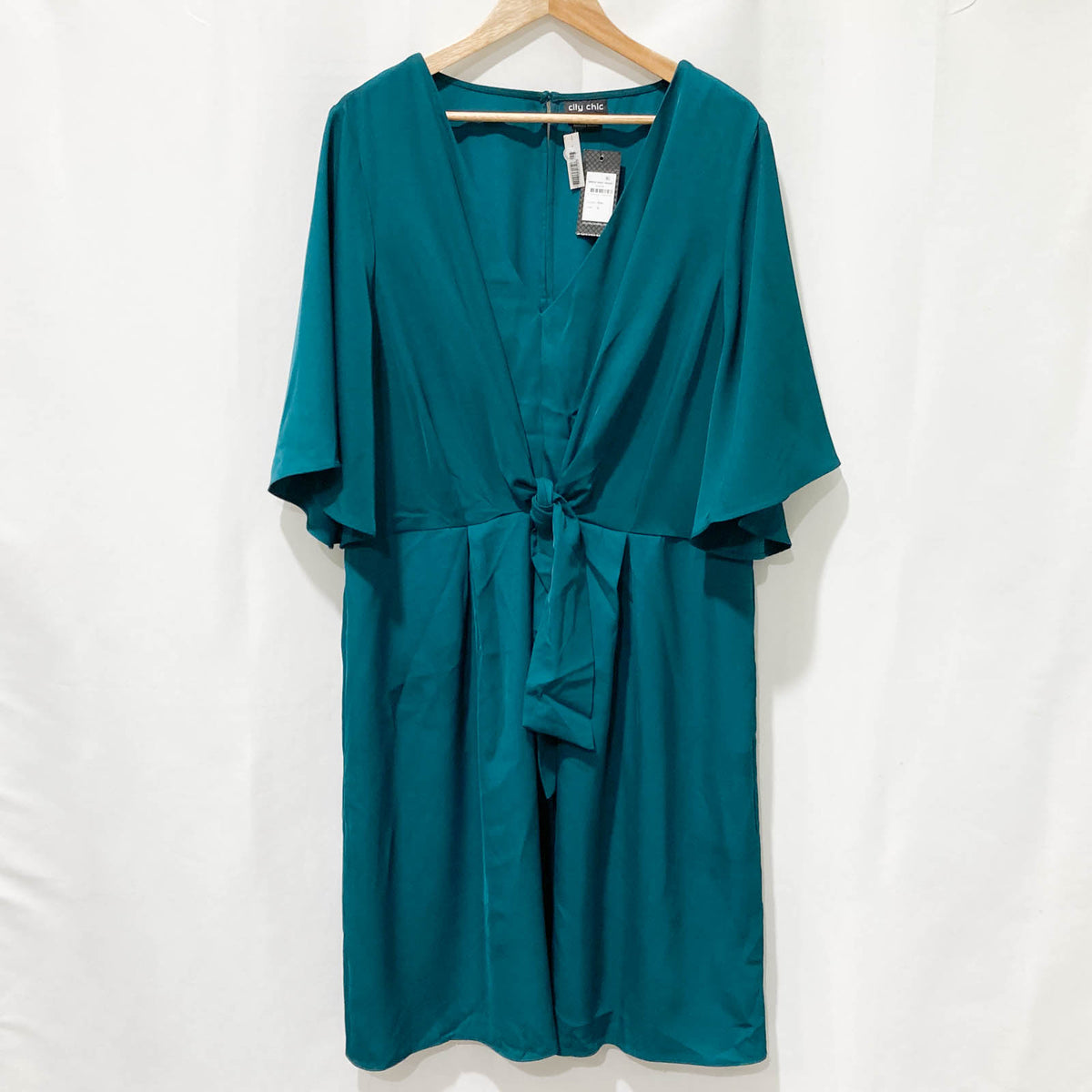 City chic outlet teal dress