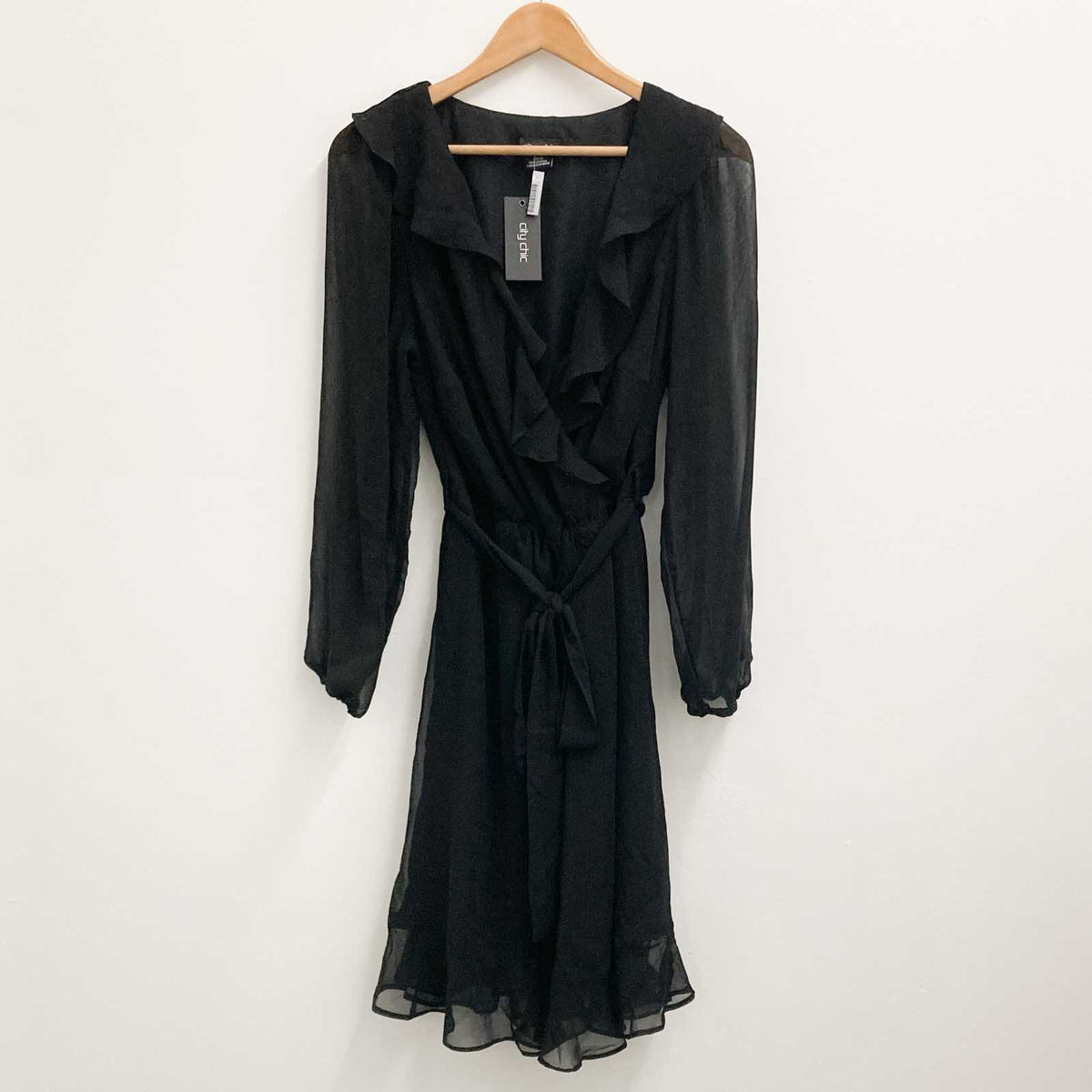 City chic sale black wrap dress