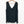 Evans Black Shirred Shoulder Sleeveless V-Neck Top UK 30