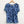 Lily Ella Blue Floral Print Short Sleeve Round Neck Top UK 10