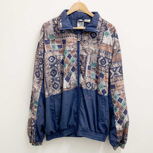 Vintage 80s/90s Rucanor Blue Patterned Track Jacket 44/46