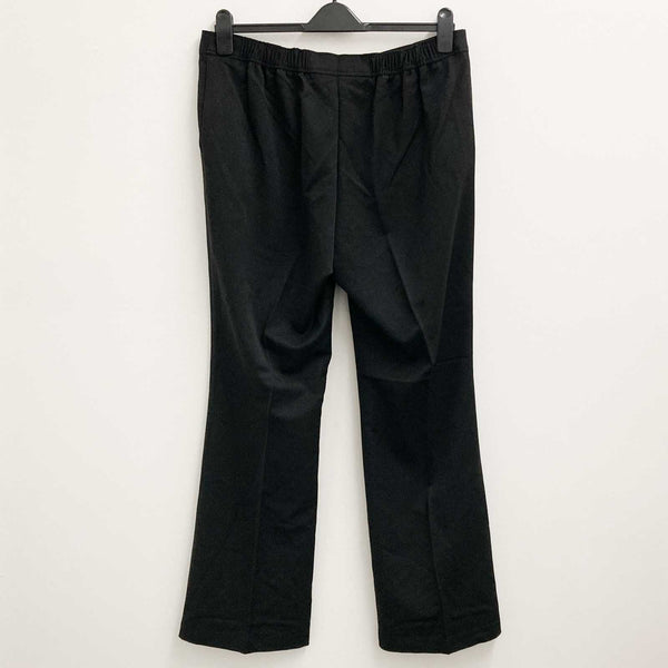 Evans Black Tailored Bootcut Trousers UK 16 Long