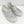 Evans Silver Sequin Slip On Flat Skater Shoes UK 4E