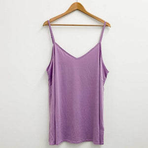 Set of 3 Avenue Camisole Vests UK18/20 - 2 x lilac, 1 x black