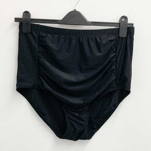 Evans Black High Rise Swim Briefs UK 18