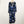 City Chic Maxi Wrap Dress UK 18 Black & Blue Floral Print Chiffon