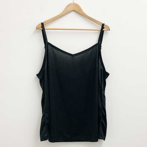 City Chic Black Strappy Cami Top UK 22/24