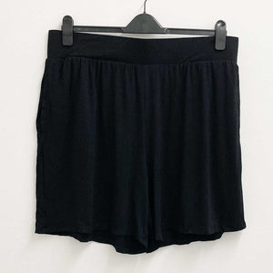 Avenue Black Stretch Jersey Shorts UK 20