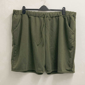 Evans Khaki Green Jersey Shorts UK 14