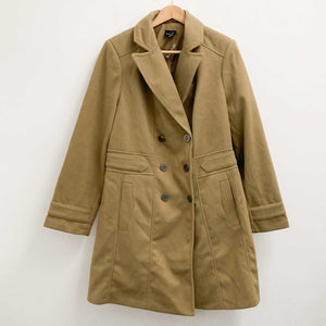 Evans Camel Double-Breasted Military Coat UK 20