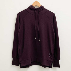 Asquith Mulberry Purple Heavenly Bamboo Organic Cotton Blend Hoodie XS