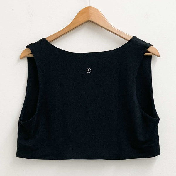 Yogamatters Eco Crop Yoga Top UK 22 Black