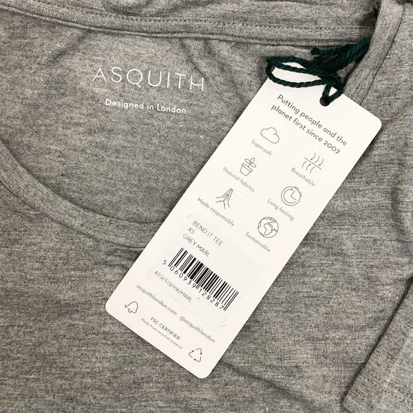 Asquith T-Shirt XS Grey Marl Bend It 