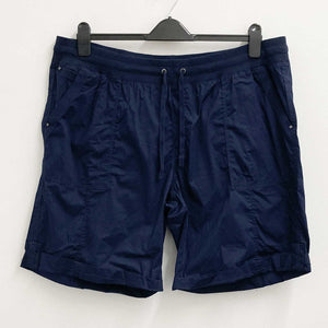 Evans Shorts UK 18 Navy Cotton Relaxed Fit