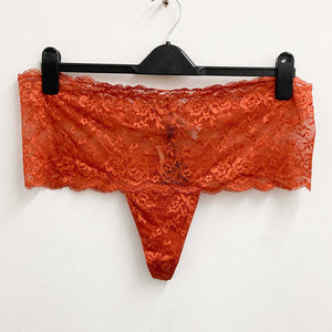 Fox & Royal by City Chic Orange Lace High-Cut Thong UK 18