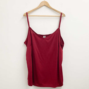 City Chic Red Strappy Cami Vest Top UK 22/24