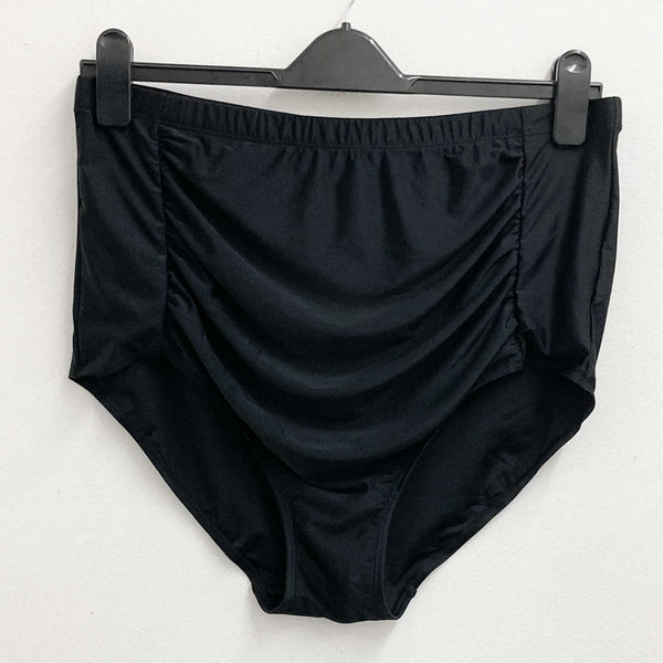 Avenue Swim Briefs UK 20 Black High Waisted 