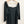 Evans Knee Length Dress UK 16 Black Broderie 3/4 Sleeve