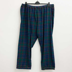 Lily Ella PJ Bottoms Size 24 Green Check Cotton Trousers