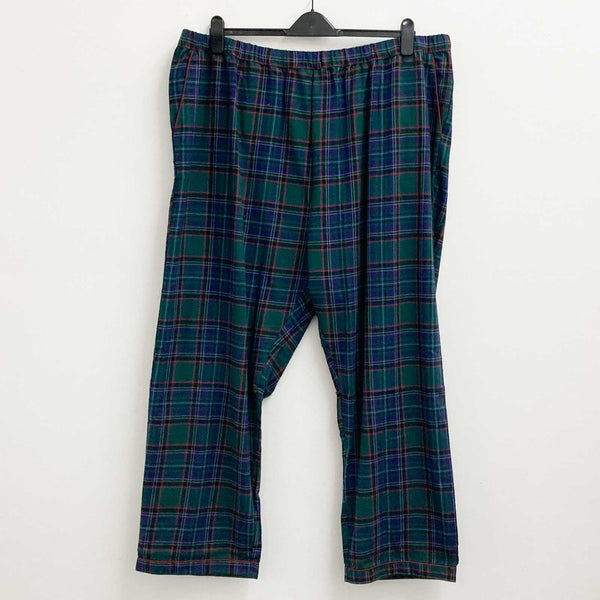 Lily Ella PJ Bottoms Size 24 Green Check Cotton Trousers