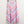 Lily Ella Skirt UK 10 Pink Diagonal Striped A-Line Cotton Midi