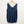 Yours Top UK 26-28 Navy Marl Sleeveless V-Neck Cotton Blend