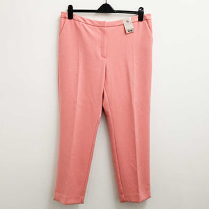 TU Trousers Size 18 Pink Tailored Straight Leg