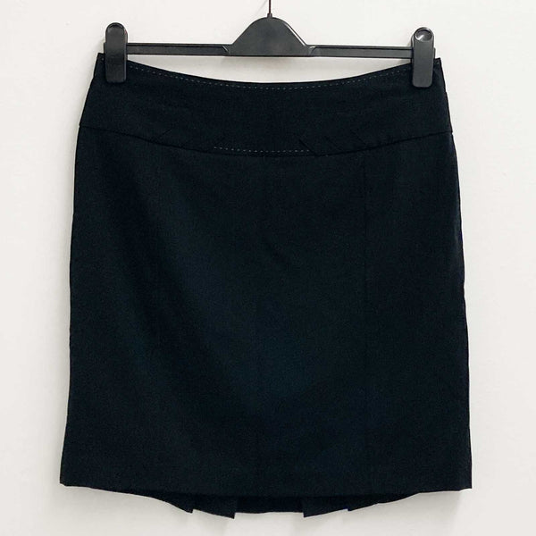 Next Skirt Size 14R Black Knee Length Straight