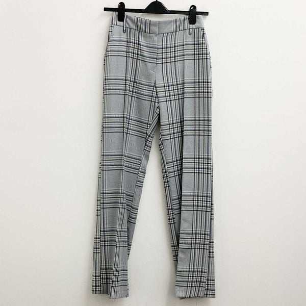 Primark Trousers Size 10 Light Blue Check Tailored 