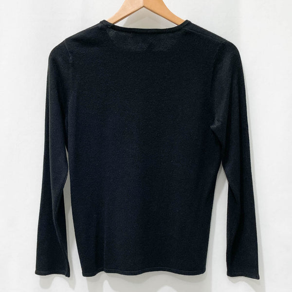 Round neck cheap black sweater