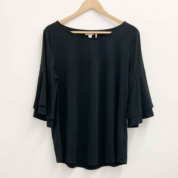 Avenus Black Bell Sleeve Top UK14/16