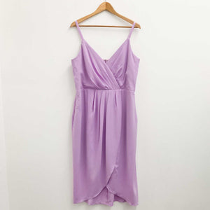 City Chic Lilac Tulip Dress UK18